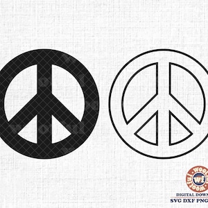 Peace Signs svg, Peace Sign Outline svg, Peace symbol svg, Peace Sign svg, Hippie svg, Peace Frame svg, Svg Dxf Eps Ai Png Silhouette Cricut