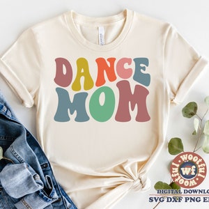Dance Mom svg, Dance Mom svg, Dance Mama svg, Dance Fan svg, Dancer svg, Wavy Letters svg, Dancing svg, Svg Dxf Eps Ai Png Silhouette Cricut