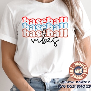 Baseball Vibes svg, Baseball Fan svg, Baseball svg, Baseball mom svg, Sports svg, Game Day svg, Svg Dxf Eps Ai Png Silhouette Cricut