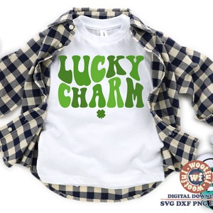 Lucky Charm svg, St Patrick&#39;s day svg, St Paddy&#39;s Day svg, Irish svg, Wavy Stacked svg, Boys svg, Svg Dxf Eps Ai Png Silhouette Cricut