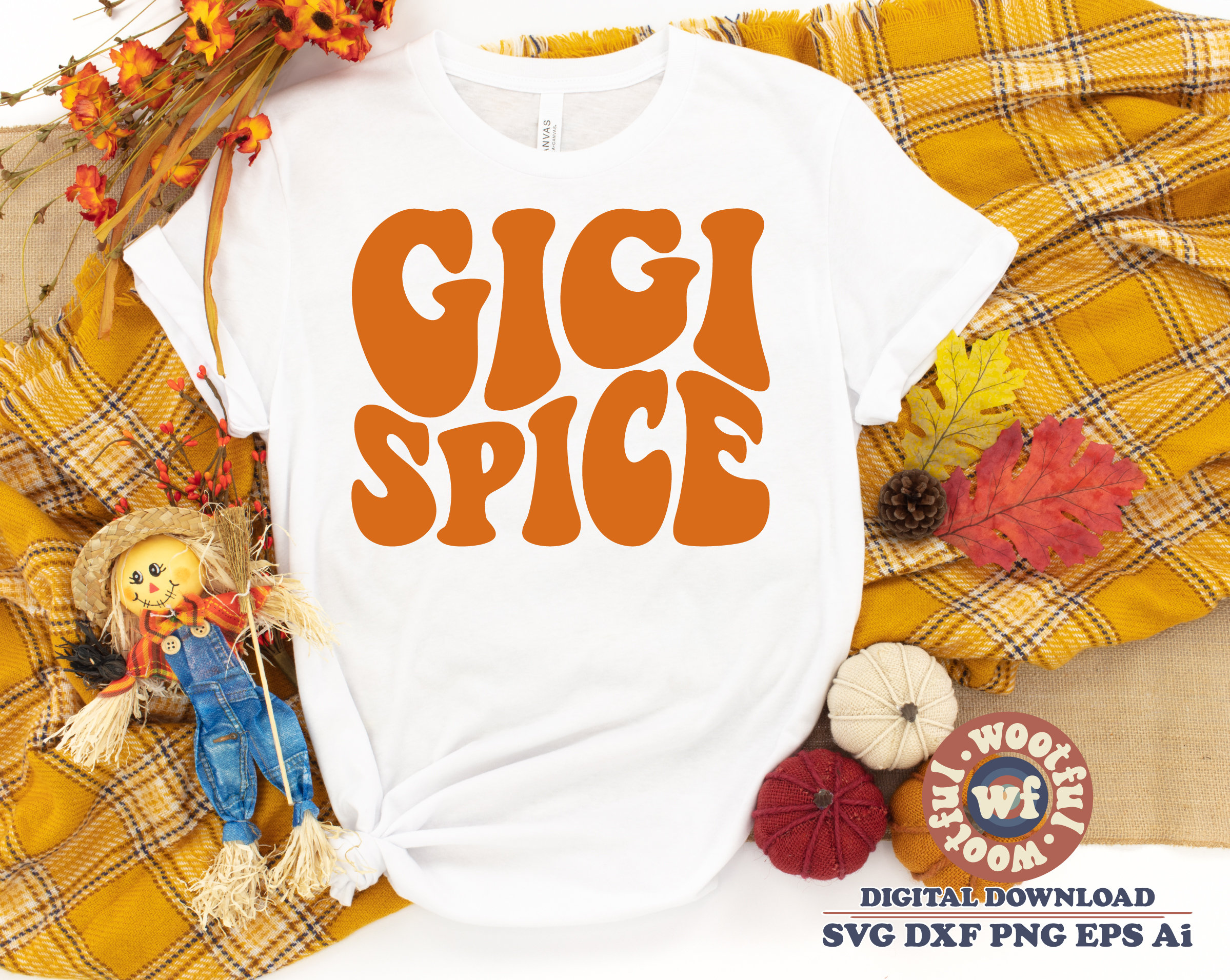 Gigi Spice Svg, Fall Svg, Autumn Svg, Thanksgiving Svg, Grandma Svg, Gigi  Svg, Wavy Letters Svg, Svg Dxf Eps Ai Png Silhouette Cricut - Etsy Singapore