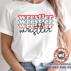 Wrestler svg, Wrestling Fan svg, Wrestling svg, Wrestling mom svg, Sports svg, Game Day svg, Svg Dxf Eps Ai Png Silhouette Cricut