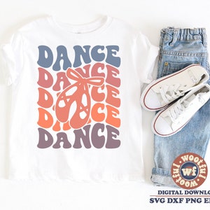 Dance svg, Dancing svg, Dance mom svg, Dance Fan svg, Wavy Letters svg, Dancer svg, Ballerina svg, Svg Dxf Eps Ai Png Silhouette Cricut