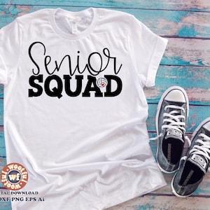 Senior Volleyball Squad svg, Volleyball Fan svg, Back to School svg, Graduation svg, Last School Day, Svg Dxf Eps Ai Png Silhouette Cricut