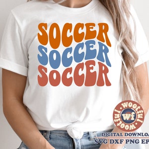 Soccer svg, Soccer Fan svg, Soccer Vibes svg, Soccer mom svg, Boho svg, Game Day svg, Wavy Stacked svg, Svg Dxf Eps Ai Png Silhouette Cricut