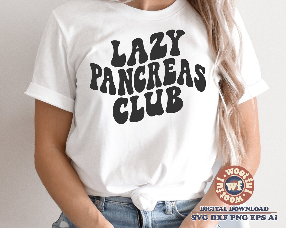 Lazy Pancreas Club Svg, Diabetic Svg, Insulin-dependent Svg, Diabetes ...