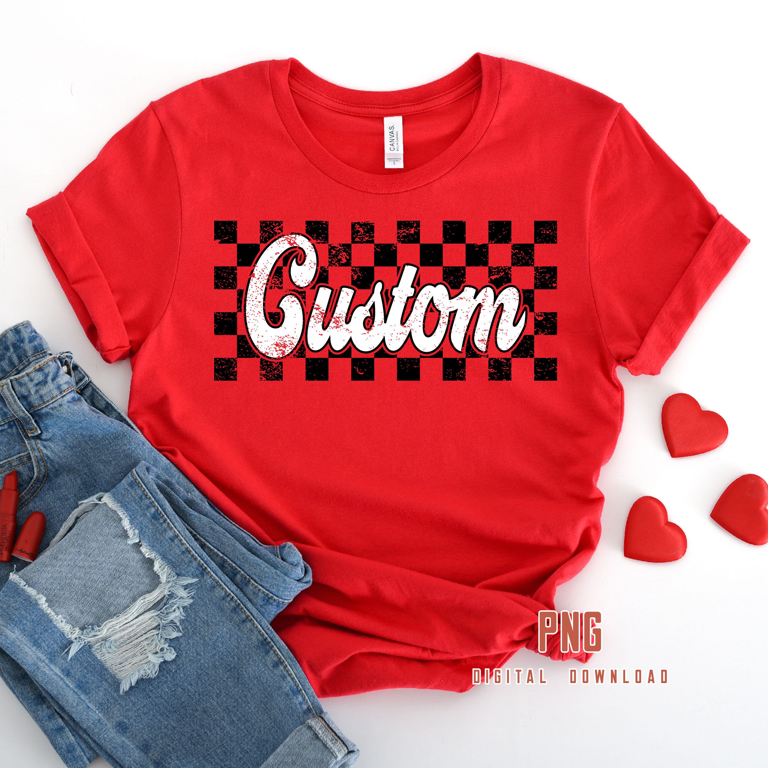 Retro Checkered Custom Svg, Custom Name Svg, Custom Name Frame Svg, Custom Retro Svg, Name Tag Svg, Svg Dxf Eps Ai Png Silhouette Cricut