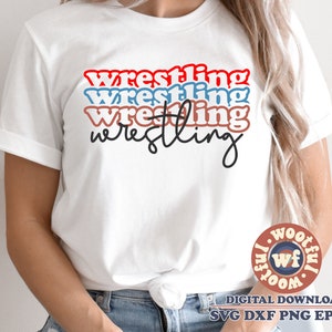 Wrestling svg, Wrestling Fan svg, Stacked svg, Wrestling mom svg, Sports svg, Game Day svg, Svg Dxf Eps Ai Png Silhouette Cricut