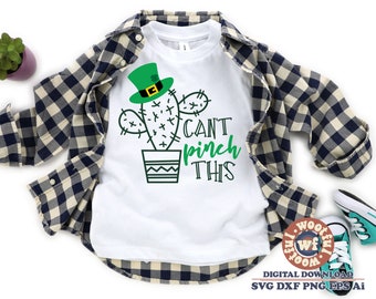 Impossible de pincer ce svg, svg à la pression de la preuve, svg de la chance, la Saint-Patrick, svg irlandais, St Paddy's Day, Svg Dxf Eps Ai Png Silhouette Cricut