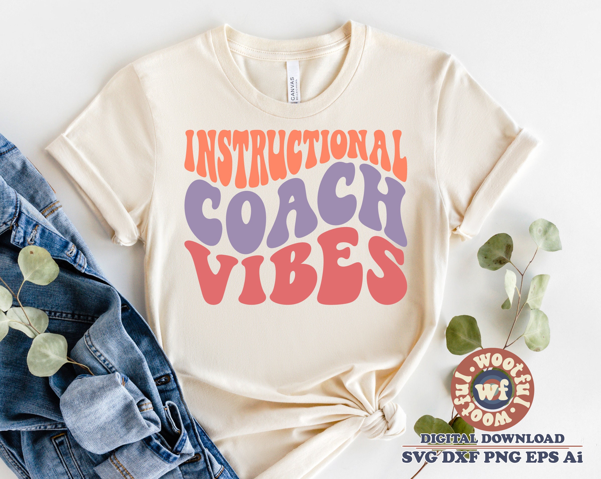 Instructional Coach Vibes Svg Back to School Svg Teacher 