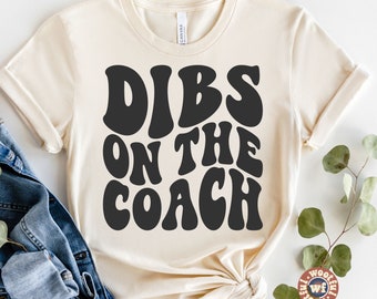Dibs On The Coach svg, Baseball Mom svg, Coach svg, Baseball Coach svg, Wavy Letters svg, Svg Dxf Eps Ai Png Silhouette Cricut