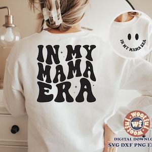 En mi mamá era svg, mamá svg, mamá svg, cita de mamá, letras onduladas svg, madre svg, día de la madre svg, Svg Dxf Eps Ai Png silueta Cricut