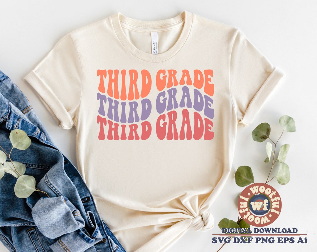Third Grade Svg 3rd Grade Svg Teacher Svg Back to School - Etsy