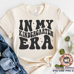 In meinem Kindergarten Era svg, Zurück zur Schule svg, Lehrer-Svg, Erzieher-Svg, Gewellte Buchstaben svg, svg Dxf Eps Ai Png Silhouette Cricut