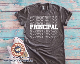 Principal svg, Stacked svg, School Principal svg, Back to School svg, Teaching svg, Teacher svg, Svg Dxf Eps Ai Png Silhouette Cricut