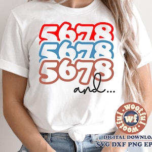 and.. 5 6 7 8 svg, Dancing svg, Dance mom svg, Dance Fan svg, Stacked, Dancer svg, Dance svg, Svg Dxf Eps Ai Png Silhouette Cricut