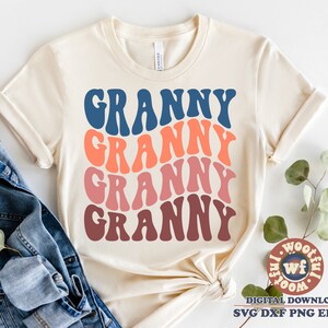Abuela svg, Abuela svg, Abuela svg, Abuela vida svg, Día de la Madre svg, Letras Onduladas svg, Svg Dxf Eps Ai Png Silueta Cricut