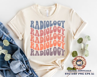 Radiologi svg, Radiologisjuksköterska svg, Sjukvårdsarbetare svg, Röntgentekniker, Vågiga bokstäver svg, Sjukhus svg, Svg Dxf Eps Ai Png Silhuett Cricut
