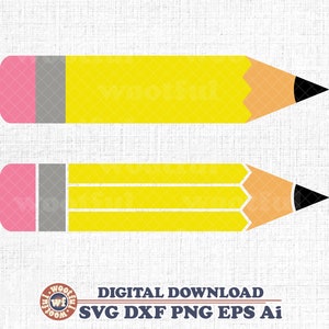 Lápis svg, Lápis clipart svg, De volta às aulas svg, Escola svg, Professor svg, Educador svg, Svg Dxf Eps Ai Png Silhouette Cricut