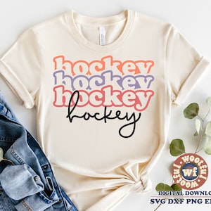 Hockey svg, Hockey Fan svg, Stacked svg, Hockey mom svg, Sports svg, Game Day svg, Ice Hockey svg, Svg Dxf Eps Ai Png Silhouette Cricut
