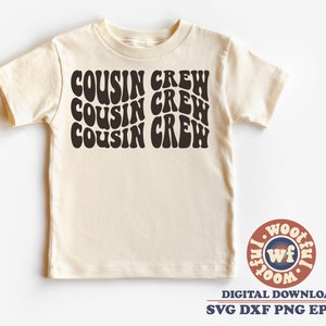 Cousin Crew svg, Primos svg, Família svg, Novo no Crew svg, Meninos svg, Meninas Svg, Cousin Team svg, Svg Dxf Eps Ai Png Silhouette Cricut