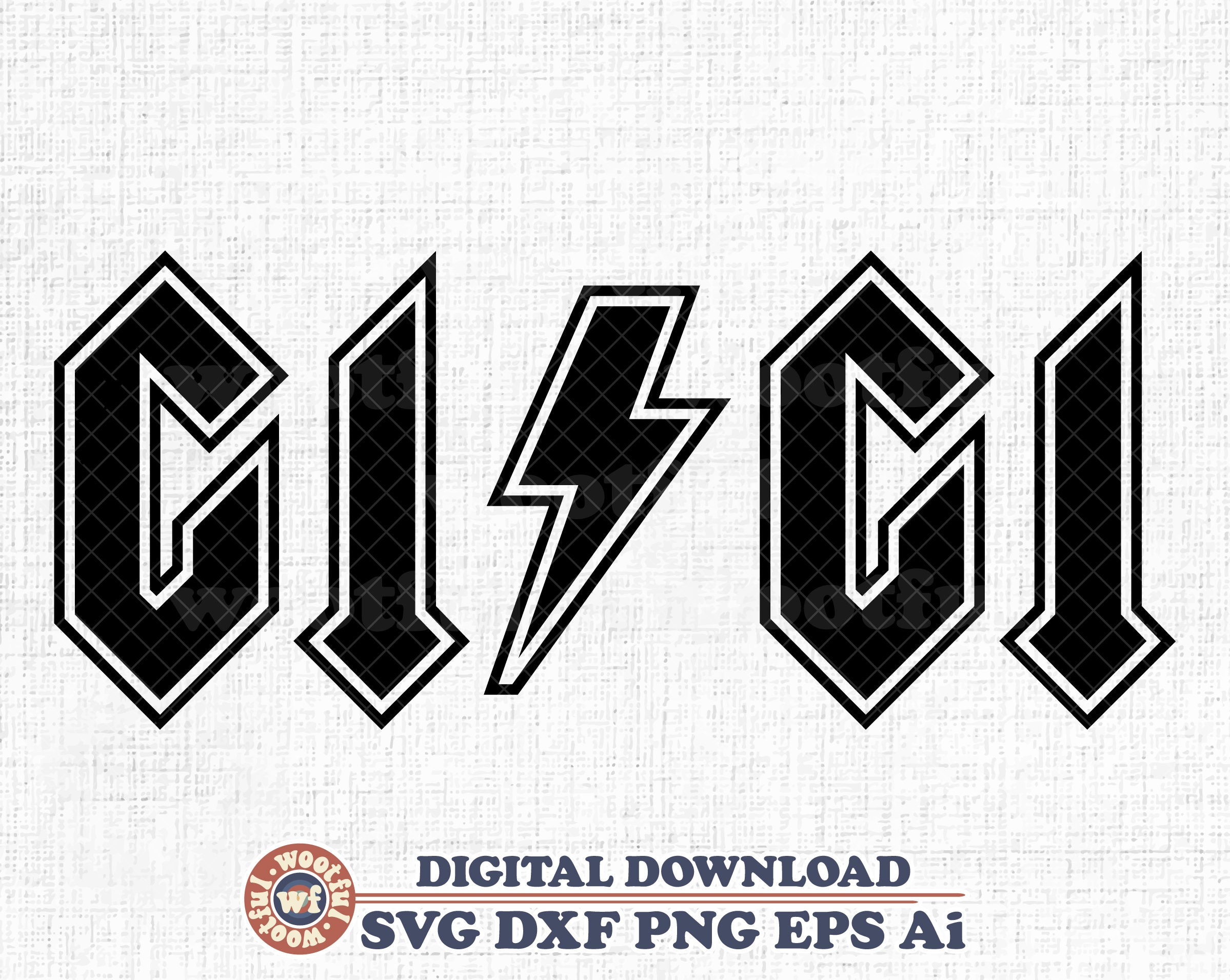 Rock Gigi svg Rock n Roll svg Gigi svg Großmutter svg Etsy