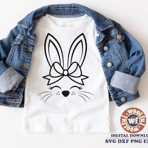 Osterhasen-Svg, Häschen-Svg, Kaninchen-Svg, Fröhliche Ostern-Svg, Frühlings-Svg, Hoppy-Ostern-Svg, Schleife, SVG-Dxf-Eps-Ai-Png-Silhouette Cricut