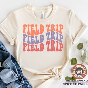 Field Trip svg, Field Day, School Field Day svg, School Game Day svg, Fun Day svg, Wavy Letters svg, Svg Dxf Eps Ai Png Silhouette Cricut