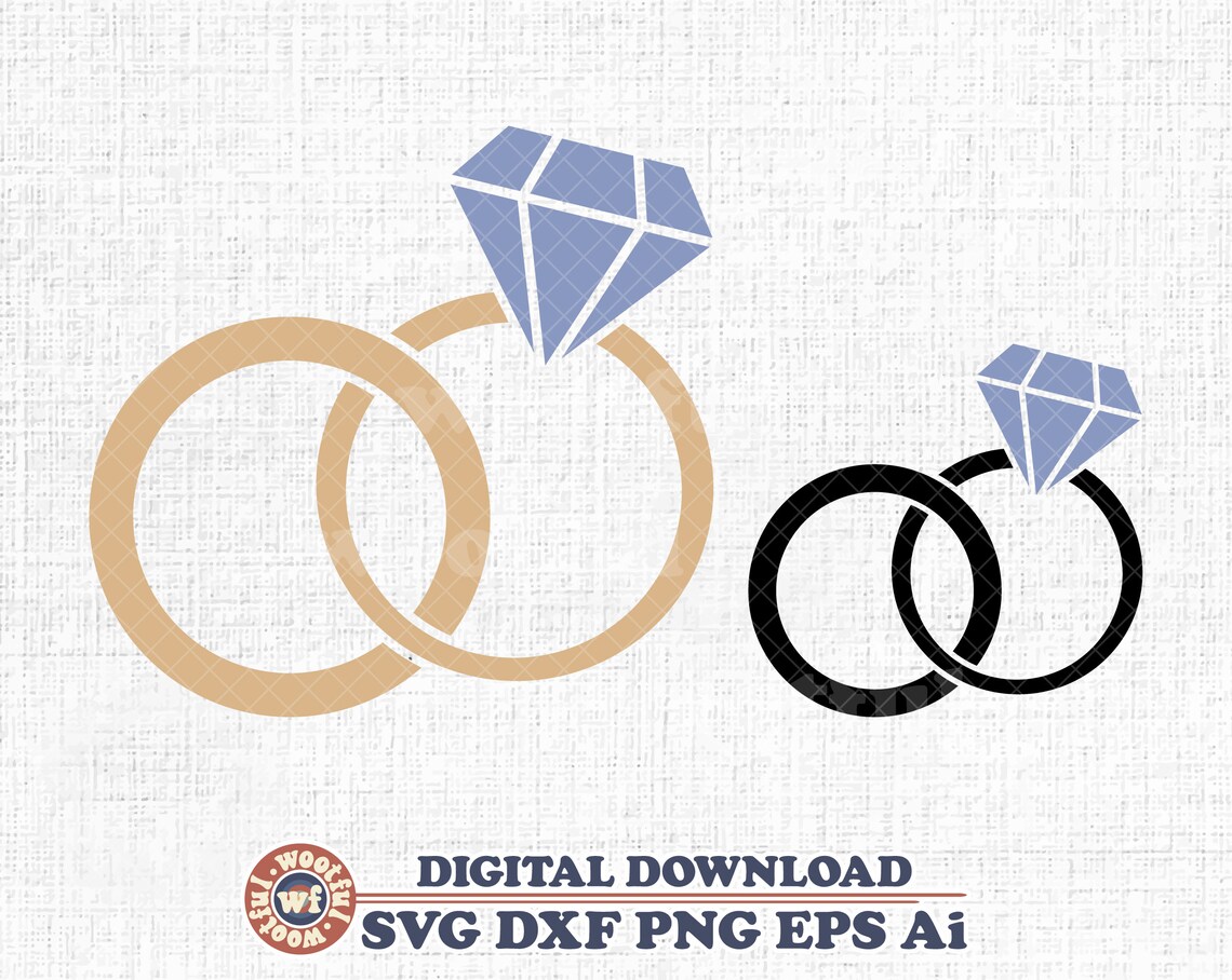 Wedding Ring Svg, Engagement Rings Svg, Bride and Groom Svg, Wedding ...