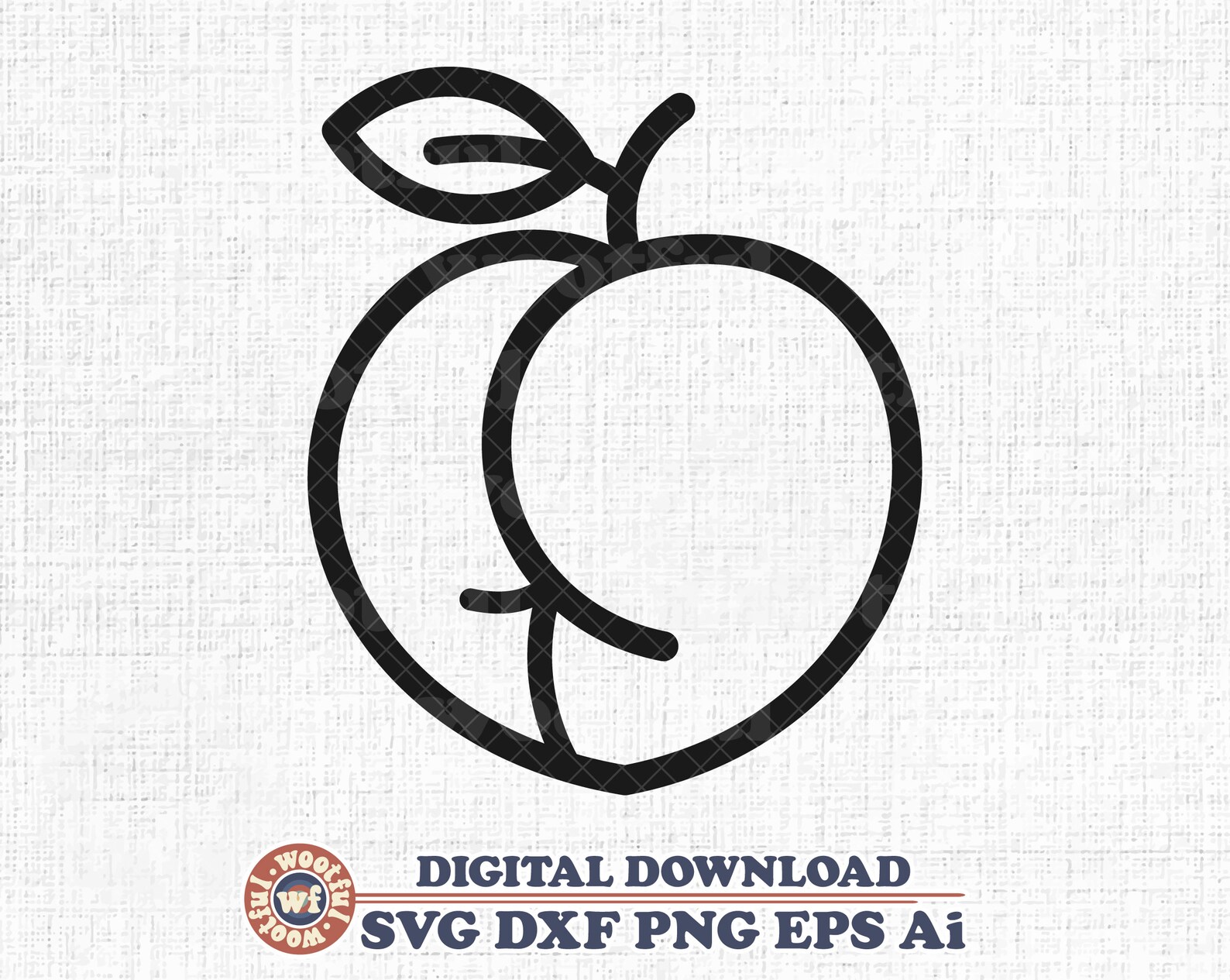 Peach Svg Peach Clipart Svg Peach Butt Svg Peachy Svg | Etsy