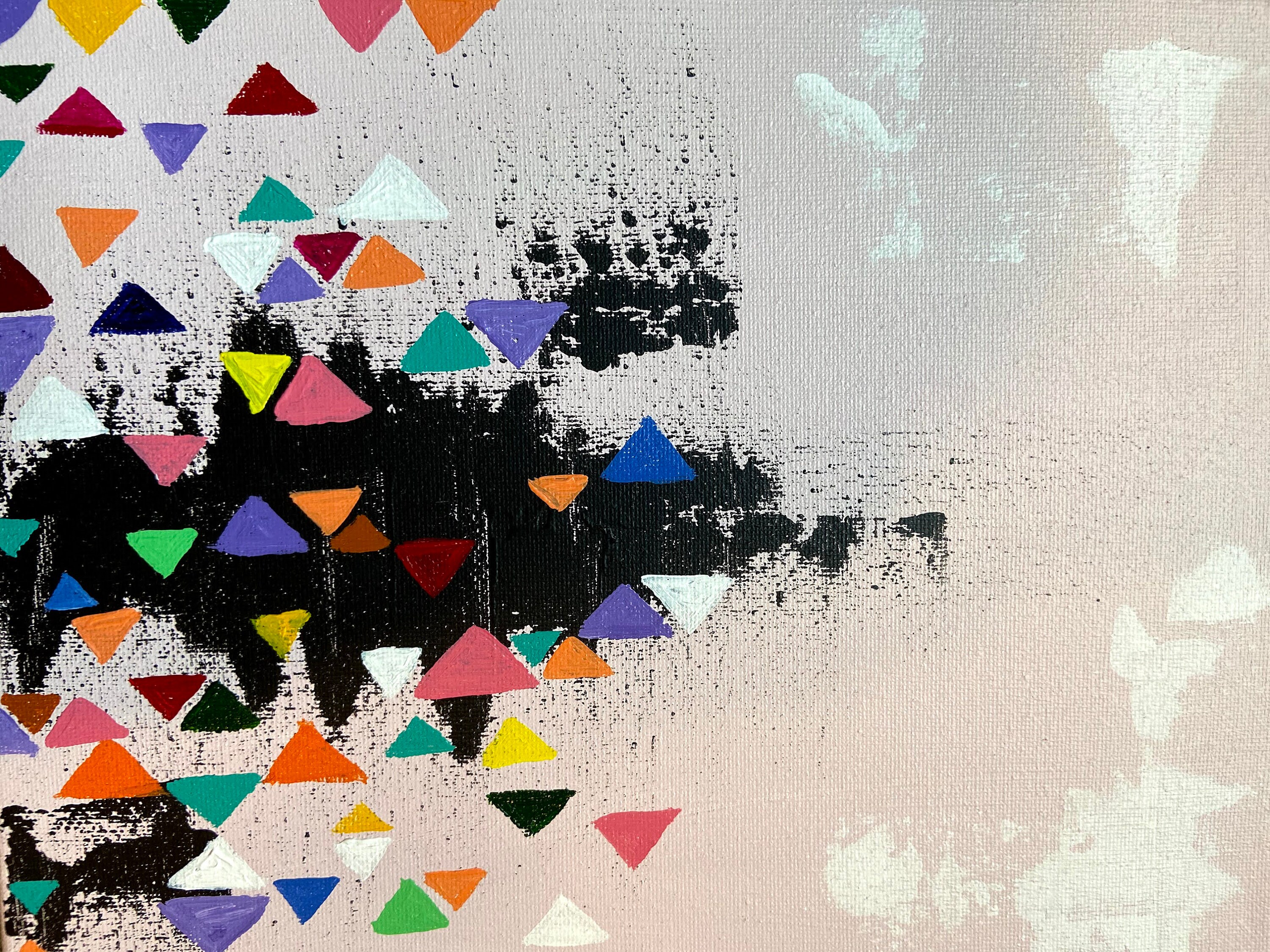 3 Piece Abstract Wall Art Colorful Abstract Hand Painted Etsy