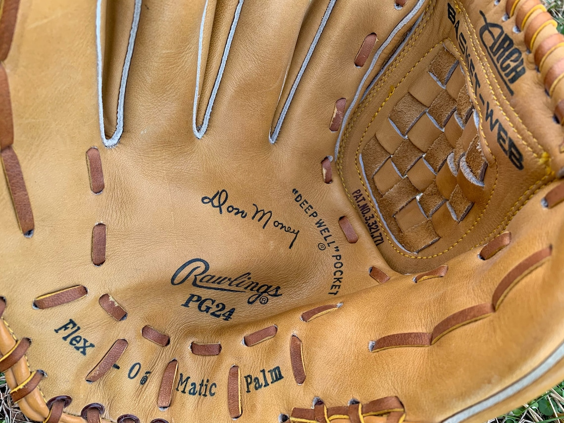Vintage 1970s Rawlings Baseball Glove and Ball Don Money Etsy