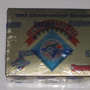 Ensemble de 54 cartes commémoratives de la saison 1992 des BLUE JAYS de Toronto, série de cartes de baseball DONRUSS