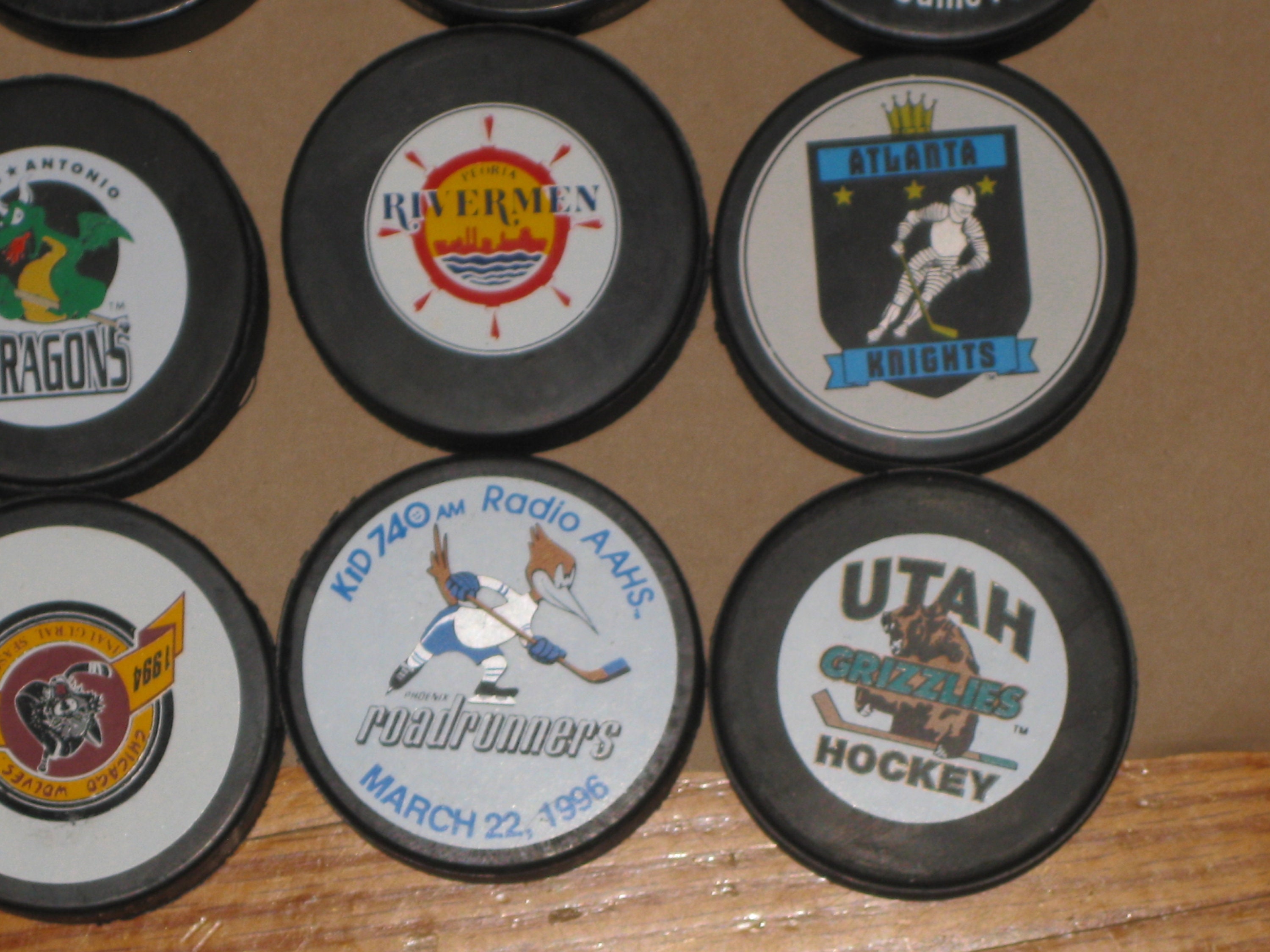Vintage IHL HOCKEY PUCKS | Etsy