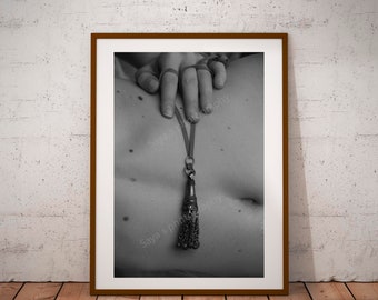 B&W Photography African necklace art print Belly picture wall home decor Prints fine art photography