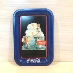 Vintage Coca Cola 1995 Small Advertising Metal Tray