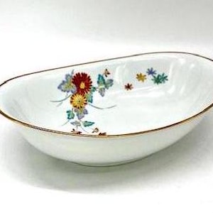 Noritake Vintage Ming Gold Trimmed Fine China Serving Bowl