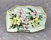 Tresserman and Voght French Limoges Gold Trimmed Hand Painted Plate