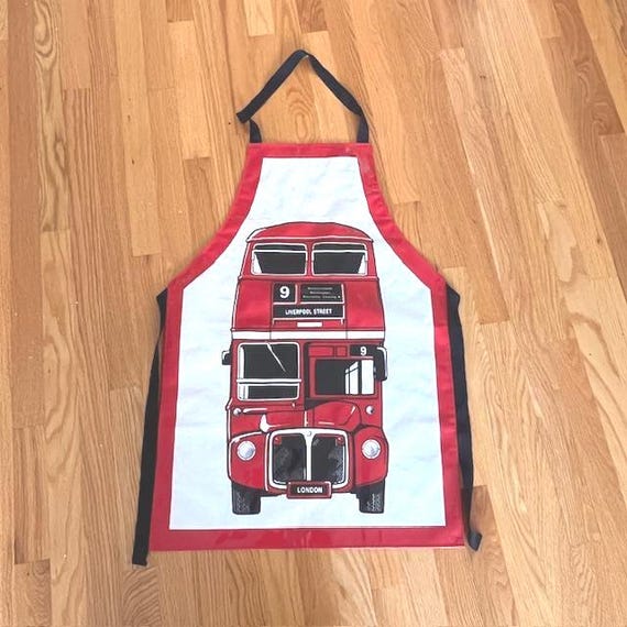Harrods London Double-decker Bus PVC Cotton Apron - Etsy