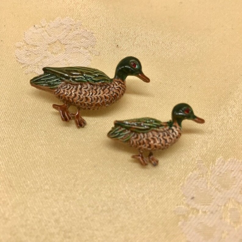 Broche Vintage Oiseau Colombe Signée GERRY'S - Métal Argenté Vieilli - Bijou Rétro