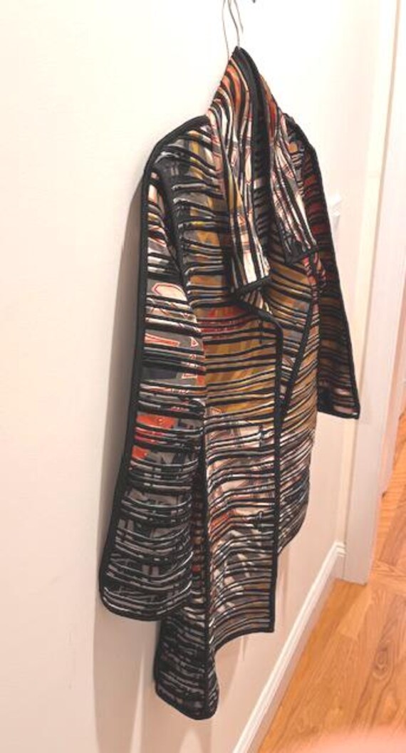 MULTIPLES Button Front Artsy Tunic Style Jacket w… - image 4