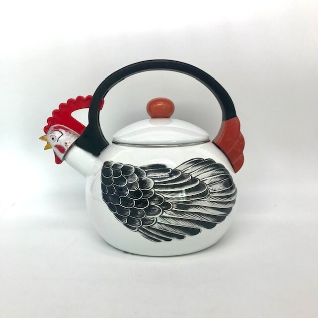 Fun Vintage Tea Bird Metal Chicken Tea Kettle by Kamenstein Etsy