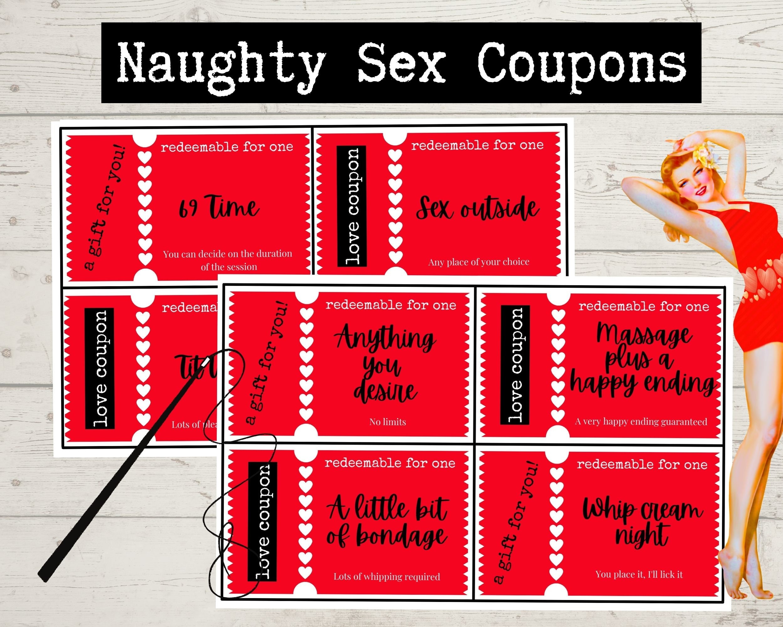 Sex Coupons, Naughty Gift