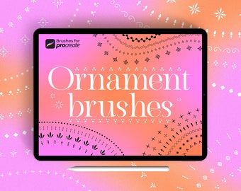 190+ Procreate ornament brushes | minimalist ornaments brushes | simple elements and basic shapes | ornamental tattoo brush