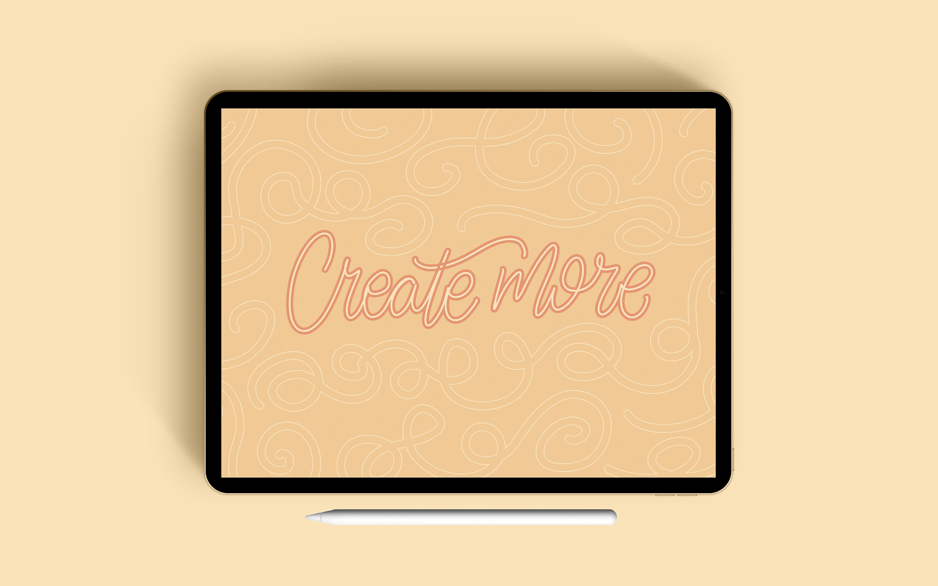 Procreate outline brush Mono outline lettering brush iPad | Etsy