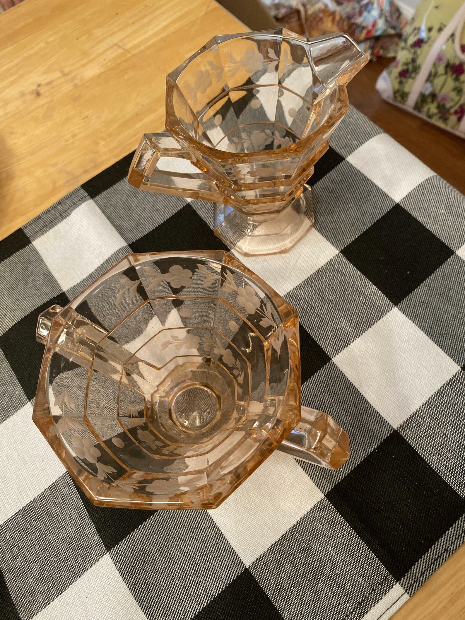 Pink Depression Glass Indiana Glass Co. Tea Room Etsy