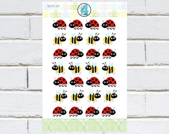 SOTY-29 | LADYBUG and BEE Planner Stickers