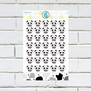 SOTY-31 | De zwart-witte PANDA BEER Sticker