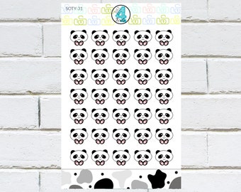SOTY-31 | Black and White PANDA BEAR Sticker