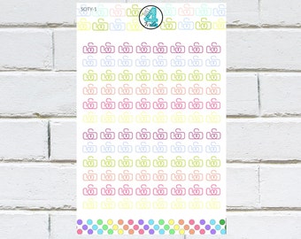 SOTY-1 | RAINBOW CAMERA Planner Stickers - multicolored